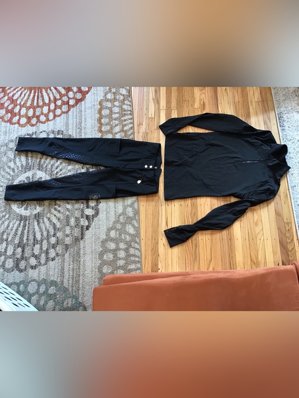 SYNC Women’s Riding Breeches and shirt set Black Size S